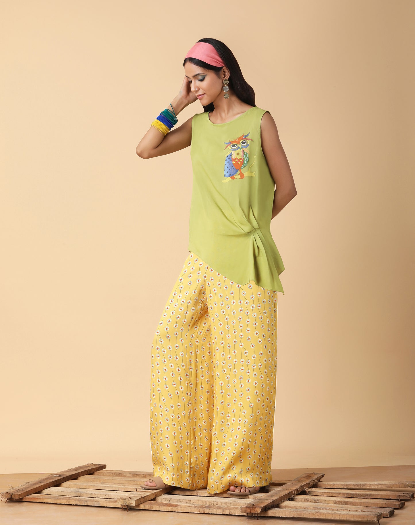 Ruched Asymmetric Top
