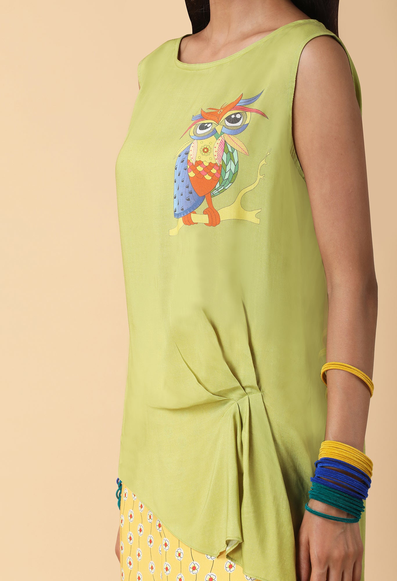 Ruched Asymmetric Top