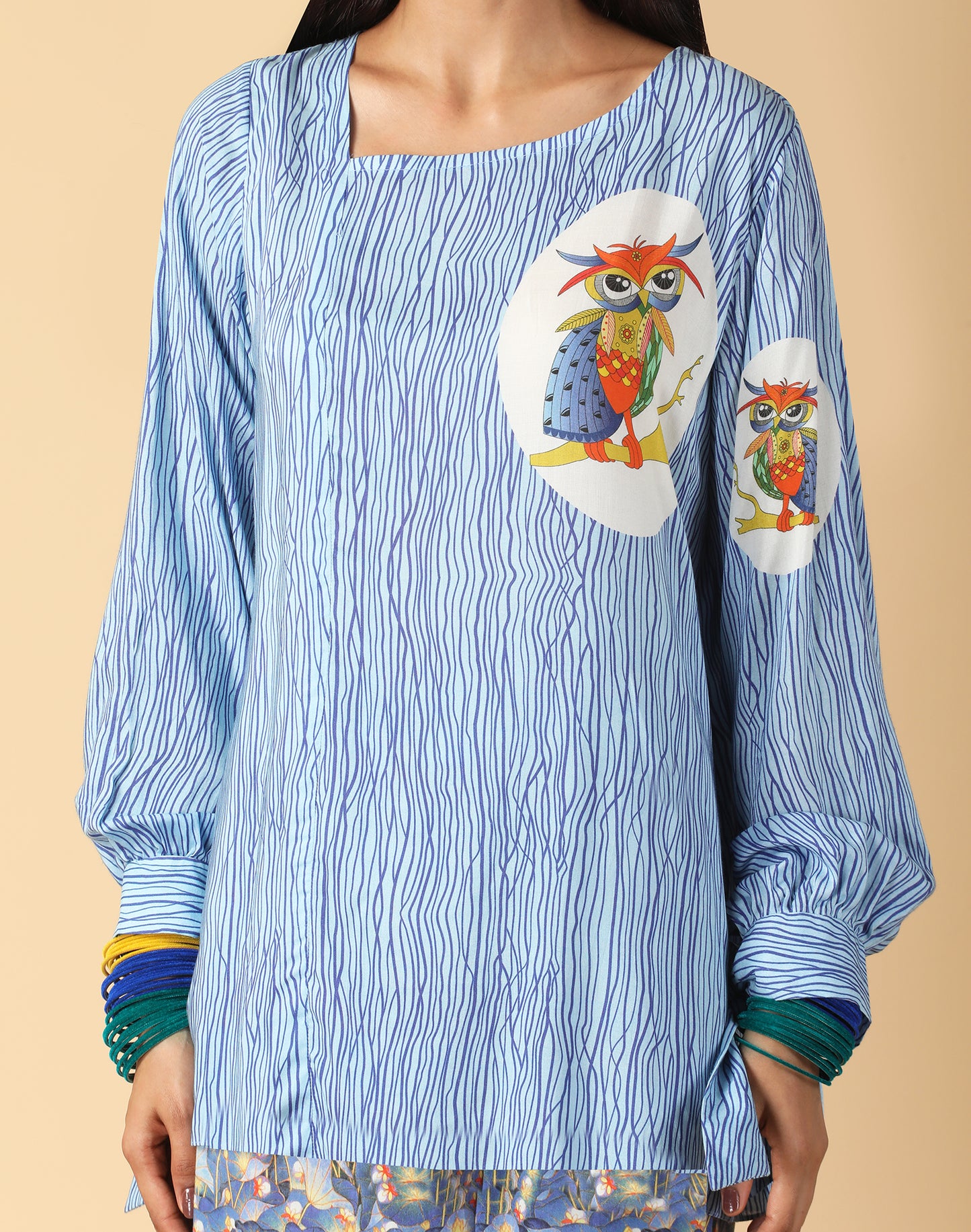Asymmetric neckline Top