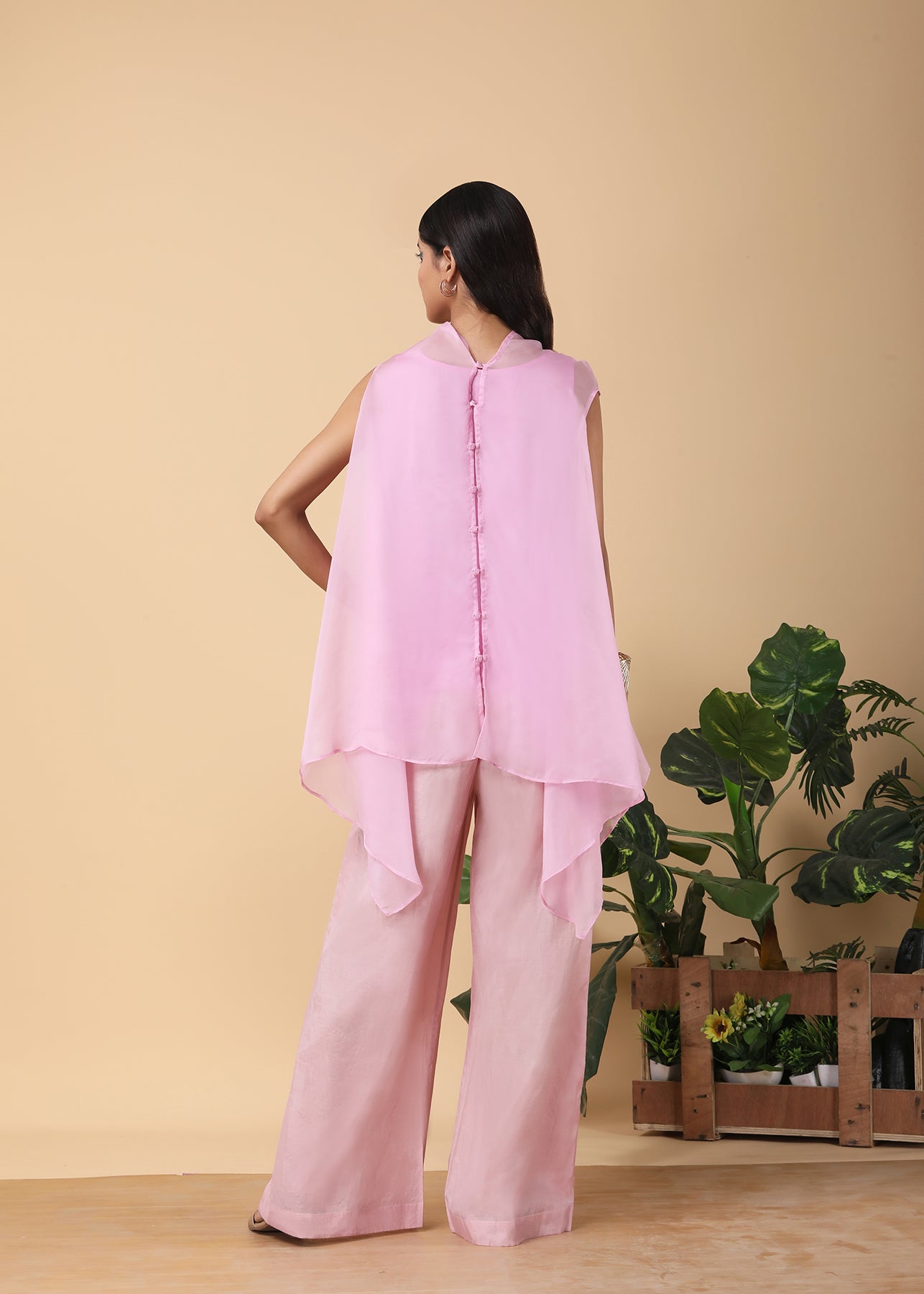 Sweet lilac Asymmetrical top set