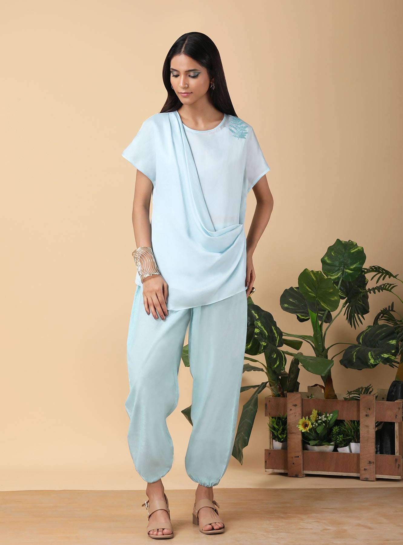 Soft Aqua Top set
