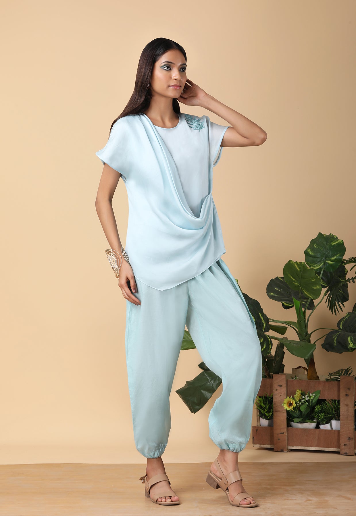 Soft Aqua Top set