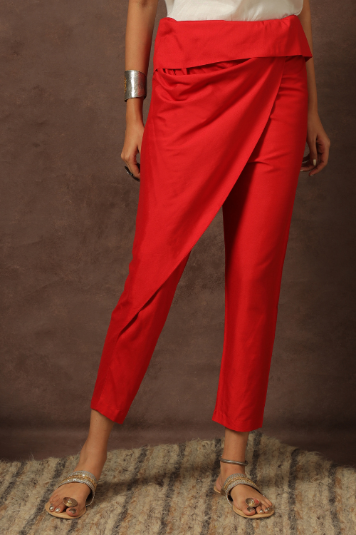 スリムフィット パラッツォ トラウザー