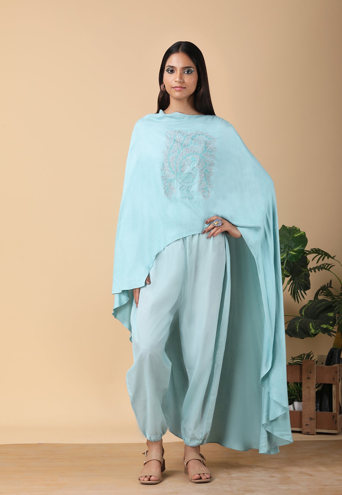 Dramatic cape Tunic