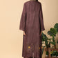 Dark Chocolate  Tassar Overcoat set