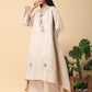 Natural tassar matka tunic set