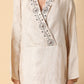 Natural tassar matka tunic set