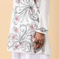 Overlap-style white tunic