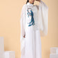 Batwing sleeves white top