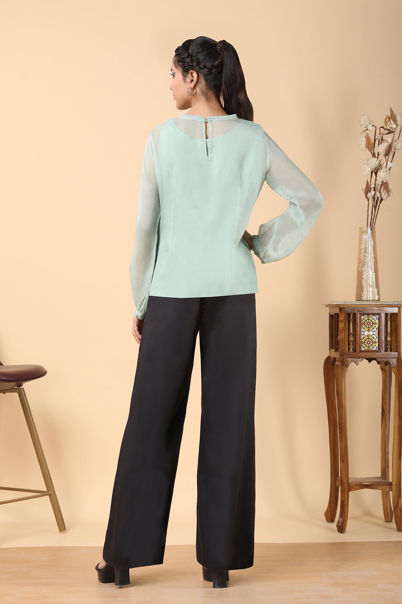 Mint top in sustainable fabric