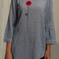 Black & White, Crimped Cotton Asymmetric Top